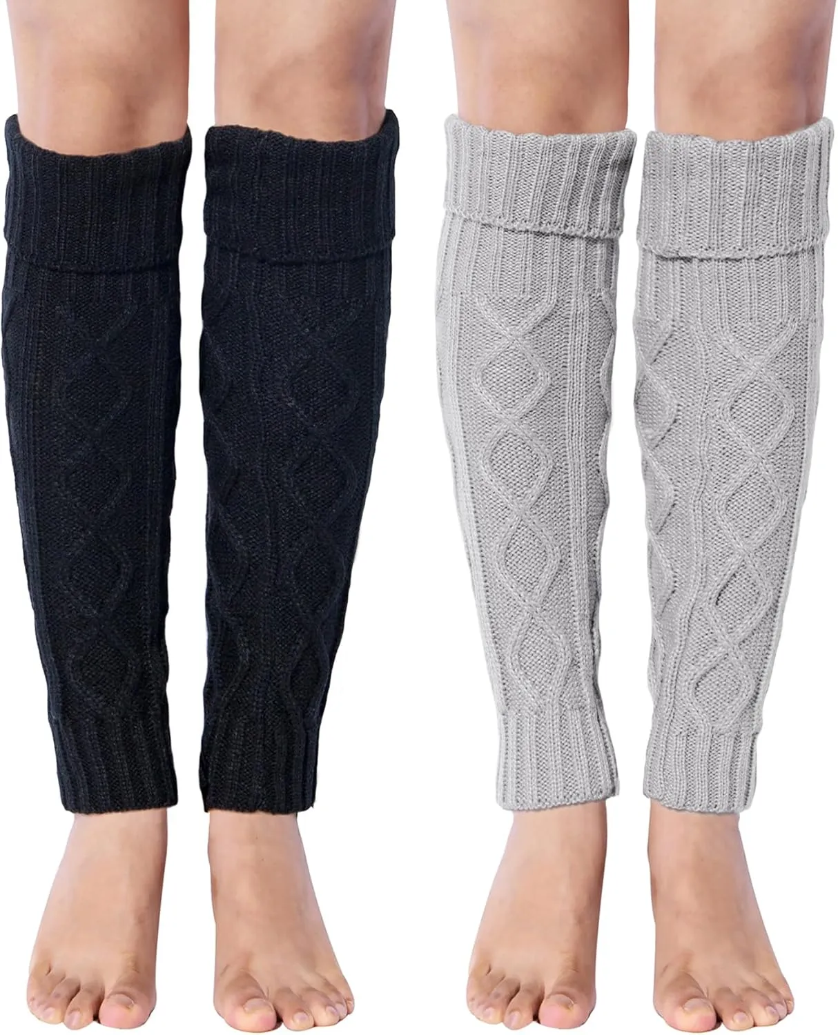 Womens Leg Warmers Winter Warm Knit Long Boot Socks Slouch Knee High 80s for Party