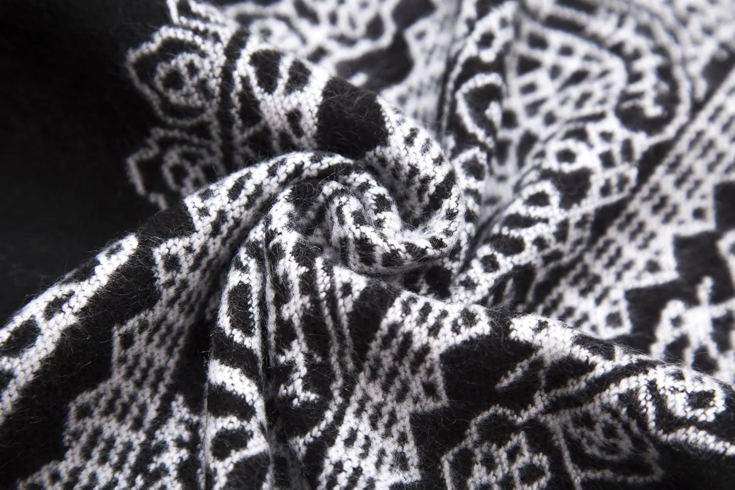 Women's Vintage Pattern Open Front Poncho Cape Shawl Winter Shawl Wraps