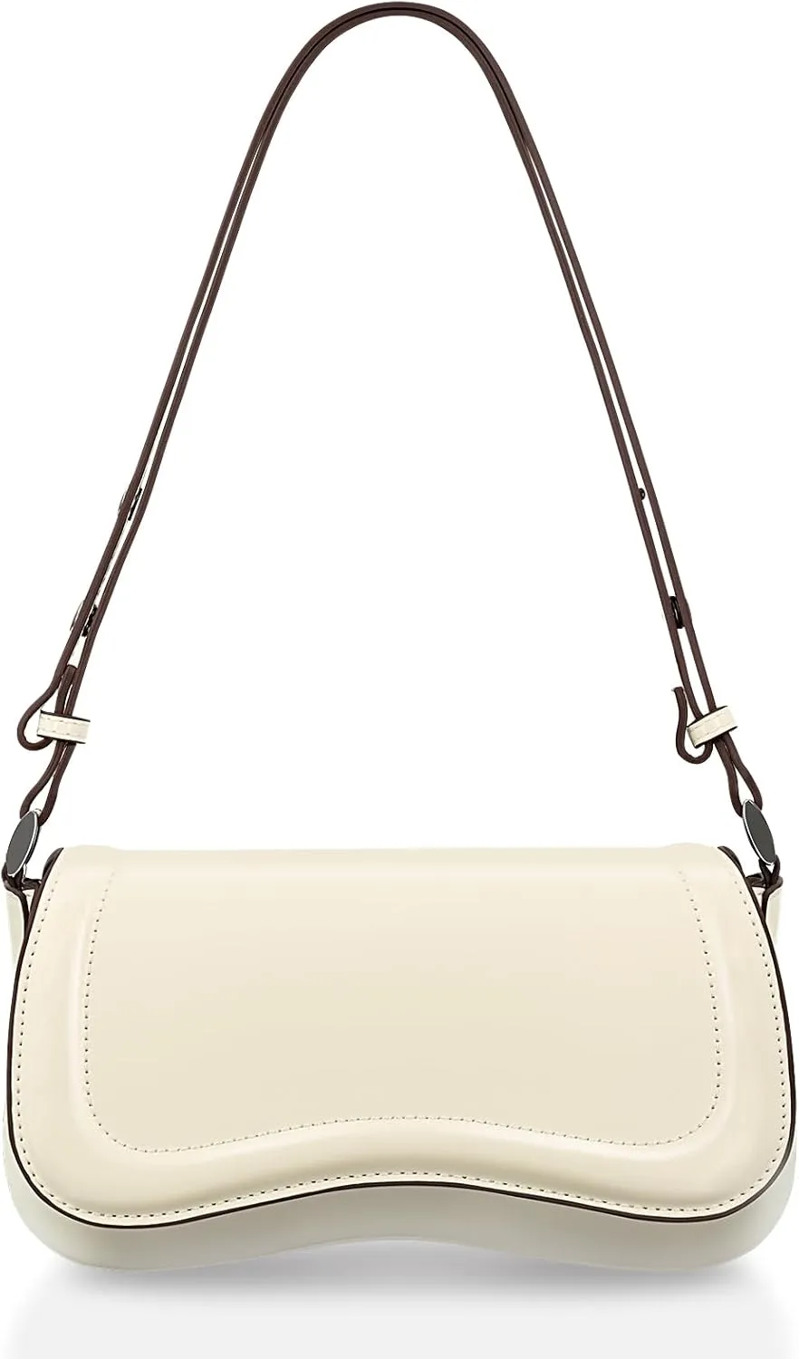 YDSIII Shoulder Bag, Women's Vintage Vegan Leather Shoulder Purse with Adjustable Strap