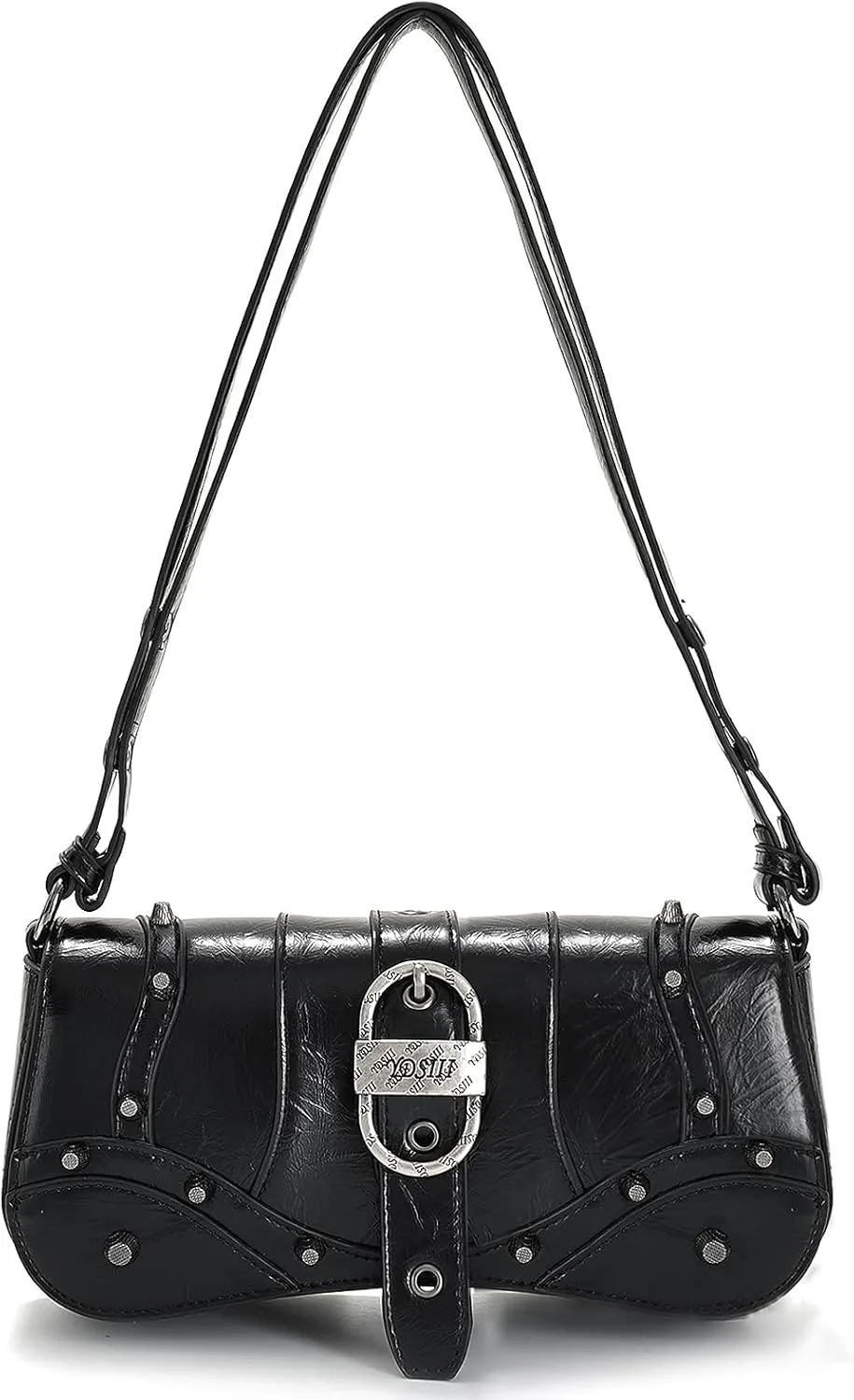 YDSIII Shoulder Bag, Women's Vintage Vegan Leather Shoulder Purse with Adjustable Strap