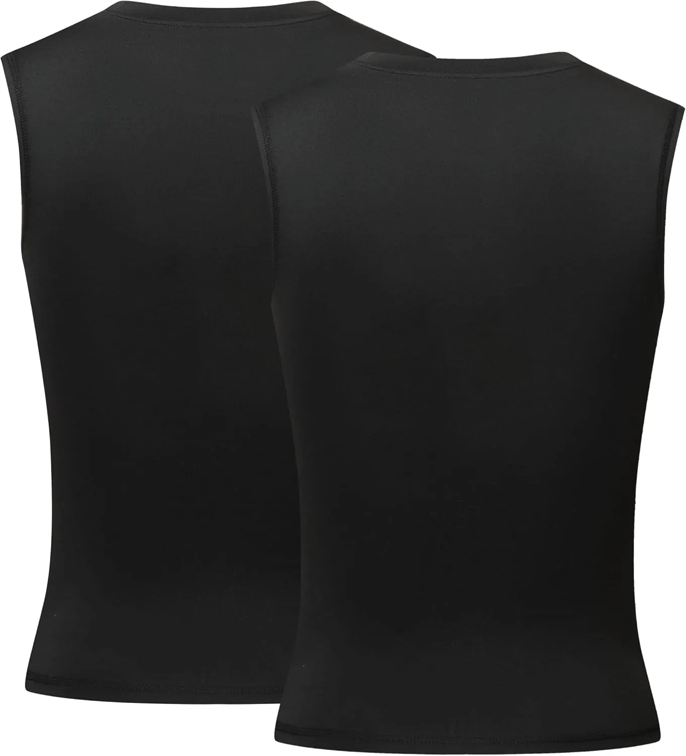 Youth Boys Compression Sleeveless Shirt Undershirts Workout Base Layer Vest Quick Dry Soccer Shirts