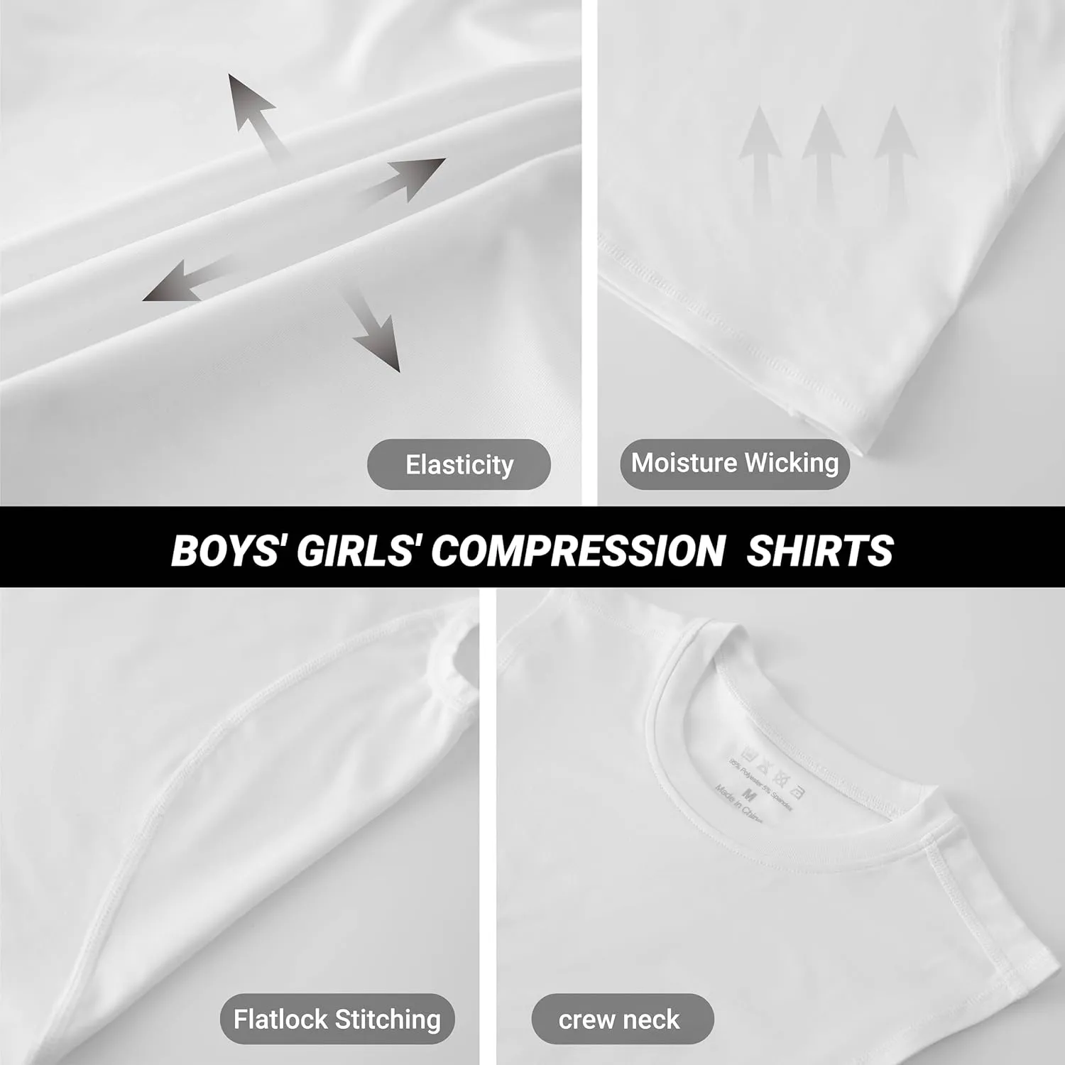 Youth Boys Compression Sleeveless Shirt Undershirts Workout Base Layer Vest Quick Dry Soccer Shirts