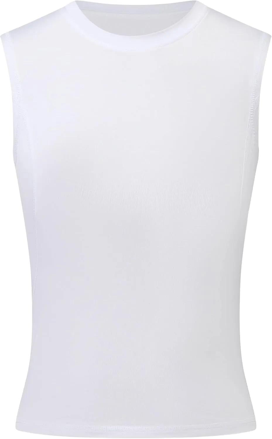 Youth Boys Compression Sleeveless Shirt Undershirts Workout Base Layer Vest Quick Dry Soccer Shirts