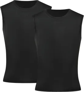 Youth Boys Compression Sleeveless Shirt Undershirts Workout Base Layer Vest Quick Dry Soccer Shirts