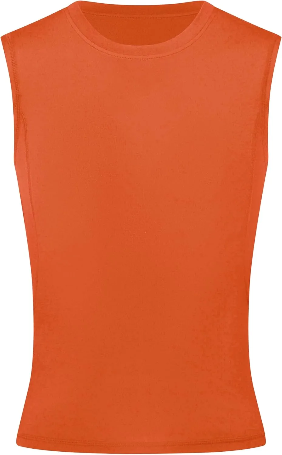Youth Boys Compression Sleeveless Shirt Undershirts Workout Base Layer Vest Quick Dry Soccer Shirts
